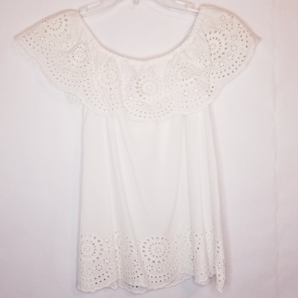 White Off-Shoulder Blouse